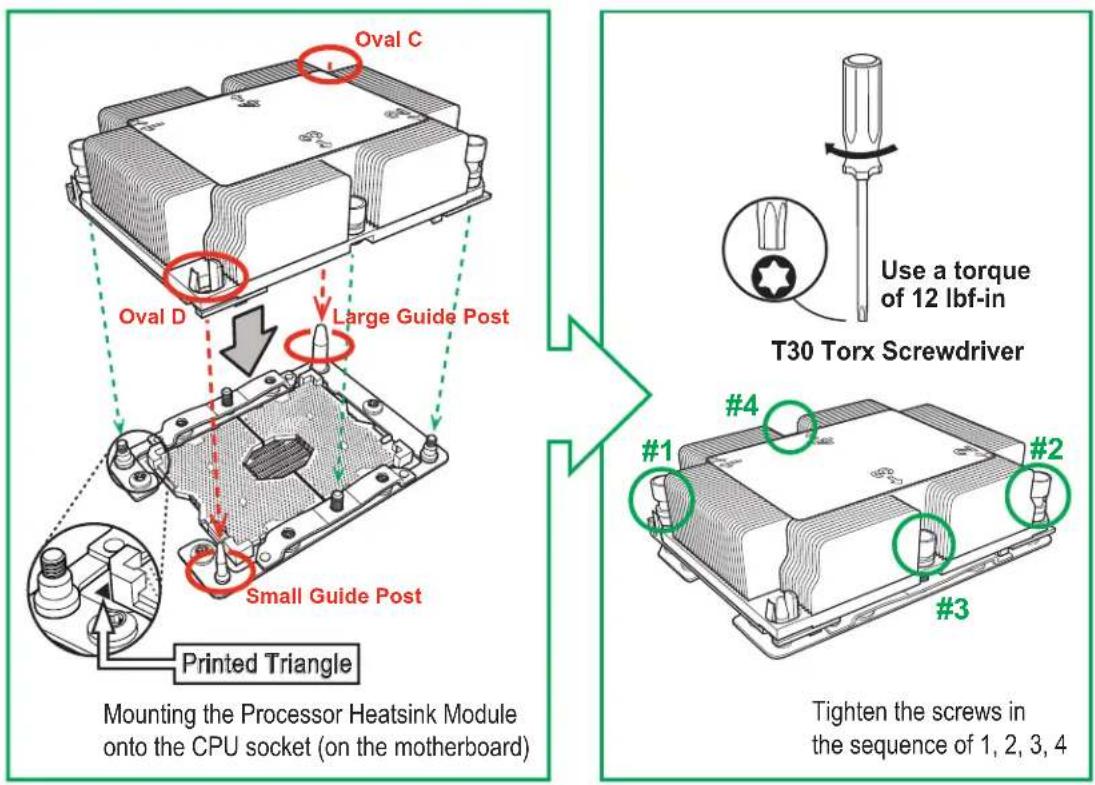 Supermicro SuperServer 2029BZ-HNR - Installing the Processor Heatsink Module - 1