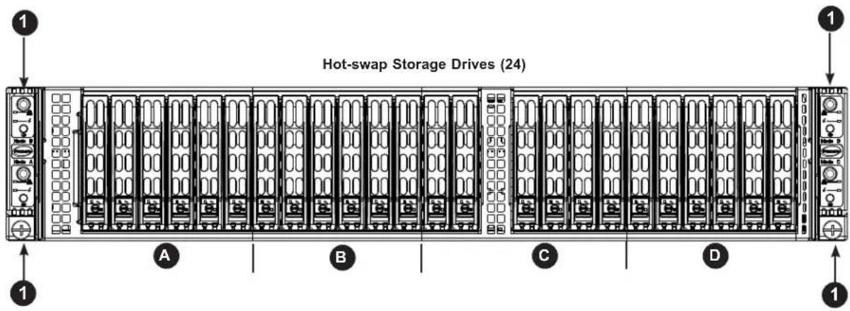 Supermicro SuperServer 2029BZ-HNR - Front Features - 1