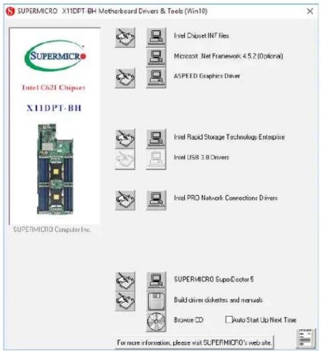 Supermicro SuperServer 2029BZ-HNR - Driver Installation - 1
