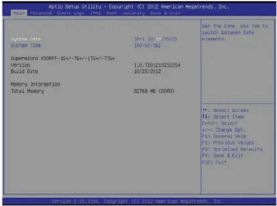 Supermicro SuperServer F628R2-FC0PT+ - 7-2 Main Setup - 1