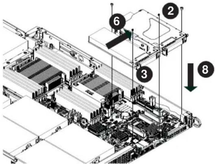 Supermicro SuperServer F618H6-FTPTL+ - Installing a Low-Profi le Expansion Card into a Node - 1