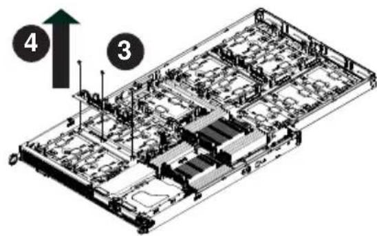 Supermicro SuperServer F618H6-FTPTL+ - Removing the Backplane from the Node - 2