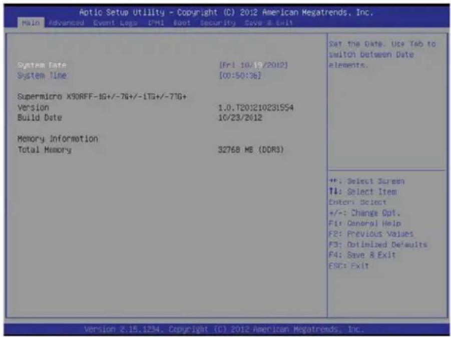 Supermicro SuperServer F618H6-FTPTL+ - 7-2 Main Setup - 1