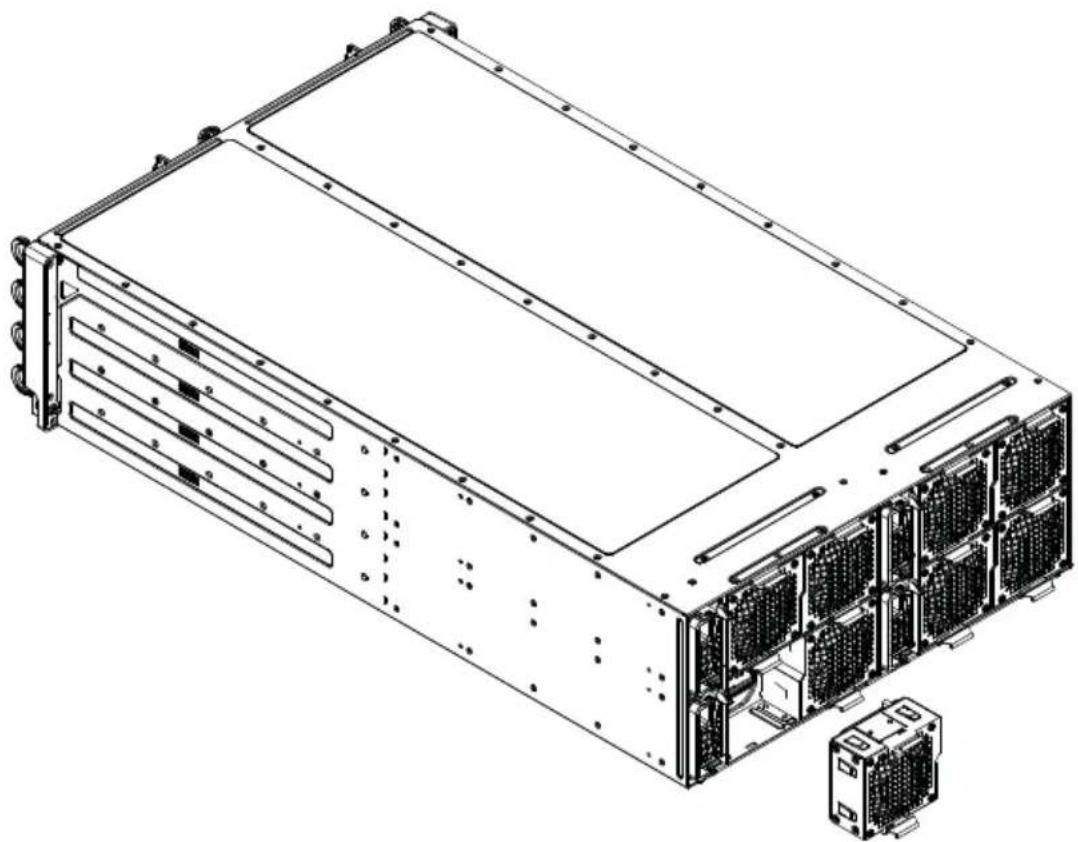 Supermicro SuperServer F628R3-FC0PT+ - Installing a Rear Exhaust Fan - 1