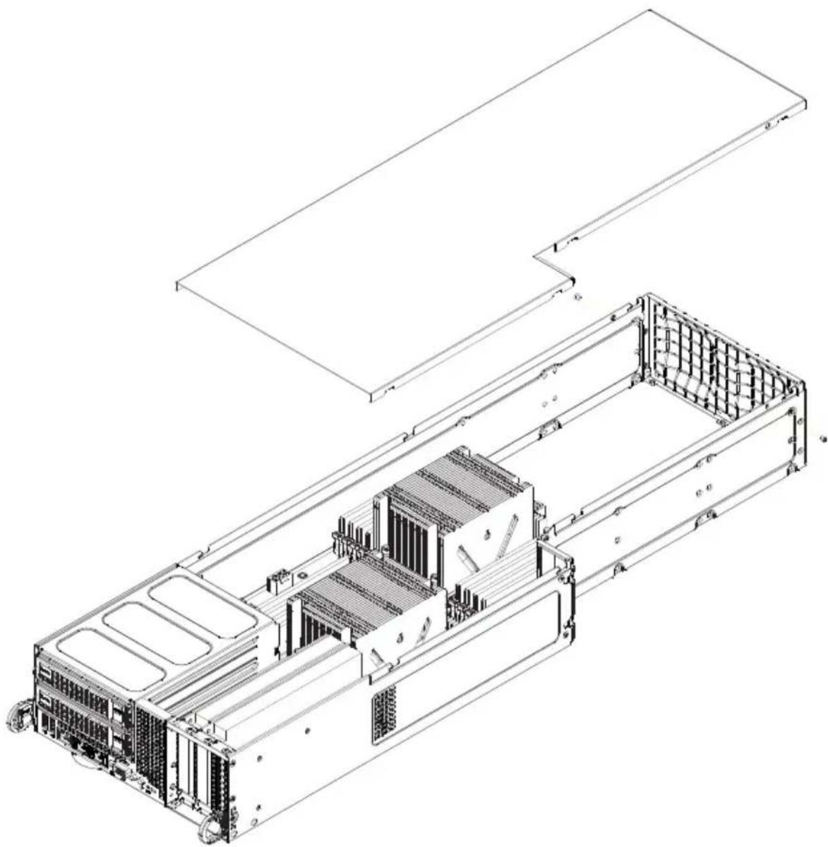 Supermicro SuperServer F628R3-FC0PT+ - Removing the Node Cover - 1