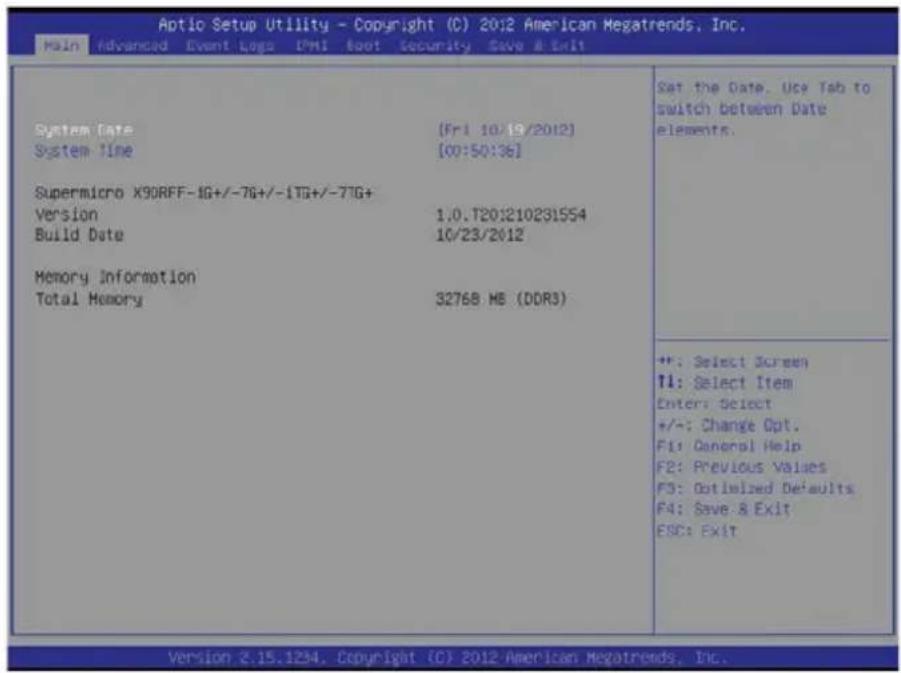 Supermicro SuperServer F628G2-FC0PT+ - 7-2 Main Setup - 1