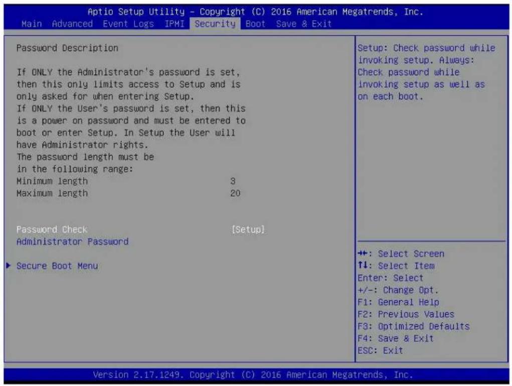 Supermicro SuperServer 6028BT-HNC0R+ - Security - 1