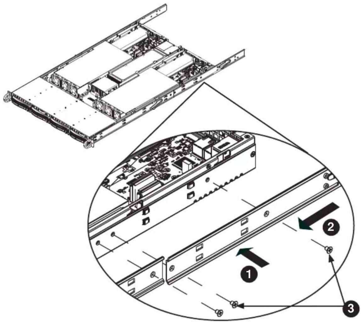 Supermicro SuperServer 6018TR-T - Installing the Inner Rails (Figure 2-2) - 1