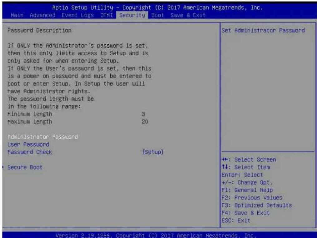 Supermicro SuperServer 2029U-TR25M - Security - 1