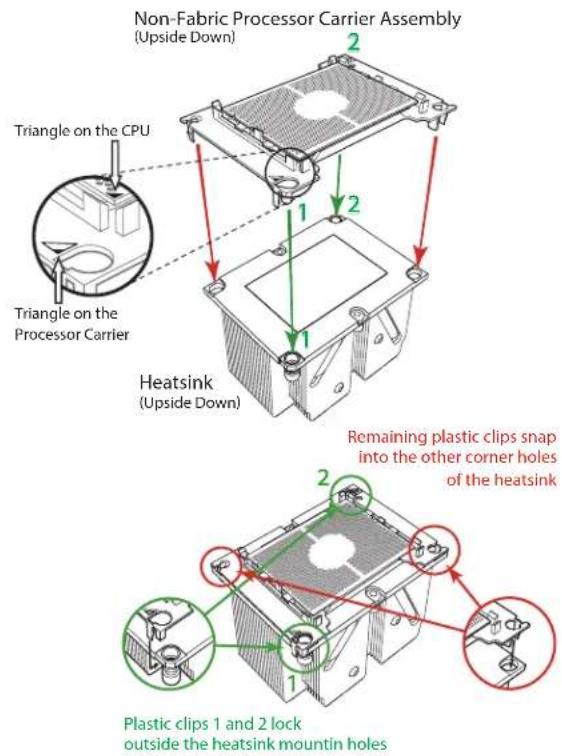 Supermicro SuperServer 2029U-TR25M - Assembling the Processor Heatsink Module - 1