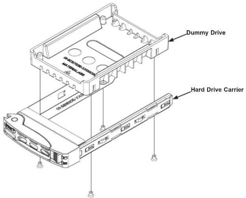 Supermicro SuperServer SYS-120TP-DC8TR - Removing Hard Drive Carrier from the Chassis - 1
