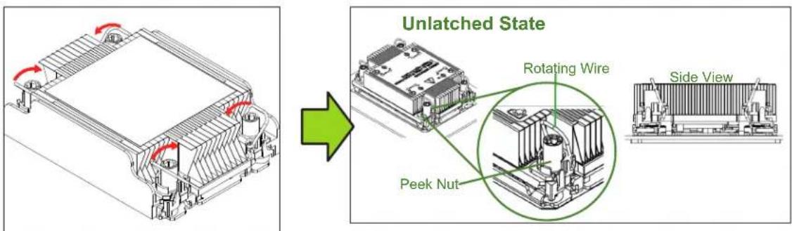 Supermicro SuperServer SYS-120TP-DC8TR - Removing the PHM from the CPU Socket - 2