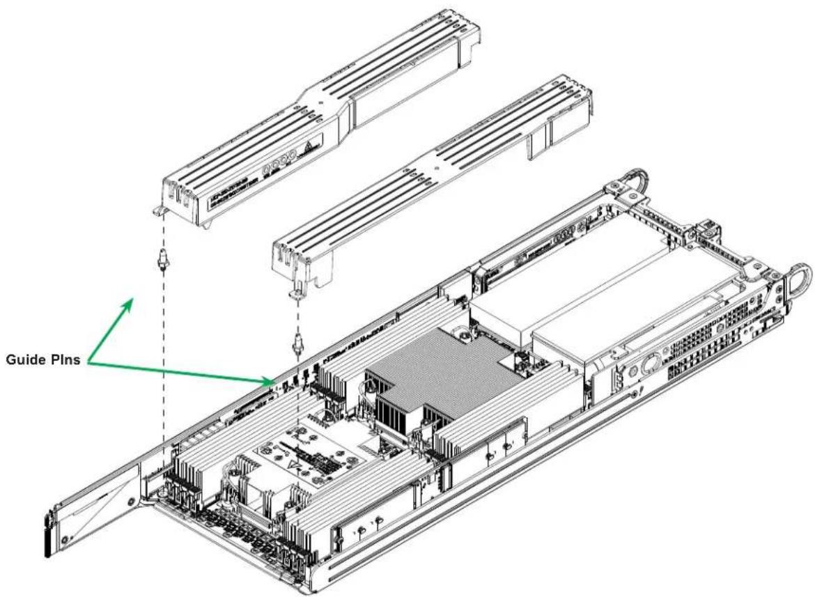 Supermicro SuperServer SYS-120TP-DC8TR - Installing the Standard Air Shrouds - 1