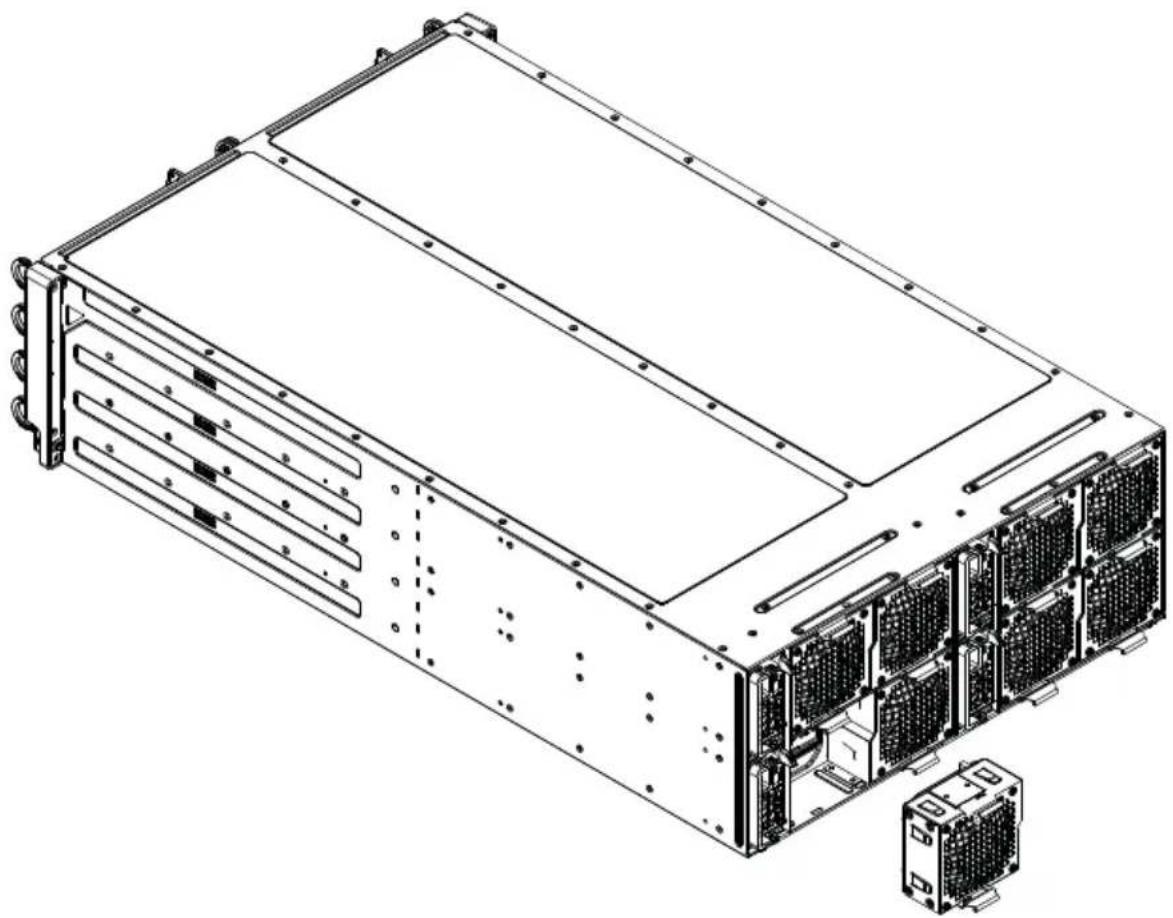 Supermicro SuperServer F628R2-FTPT+ - Installing a Rear Exhaust Fan - 1