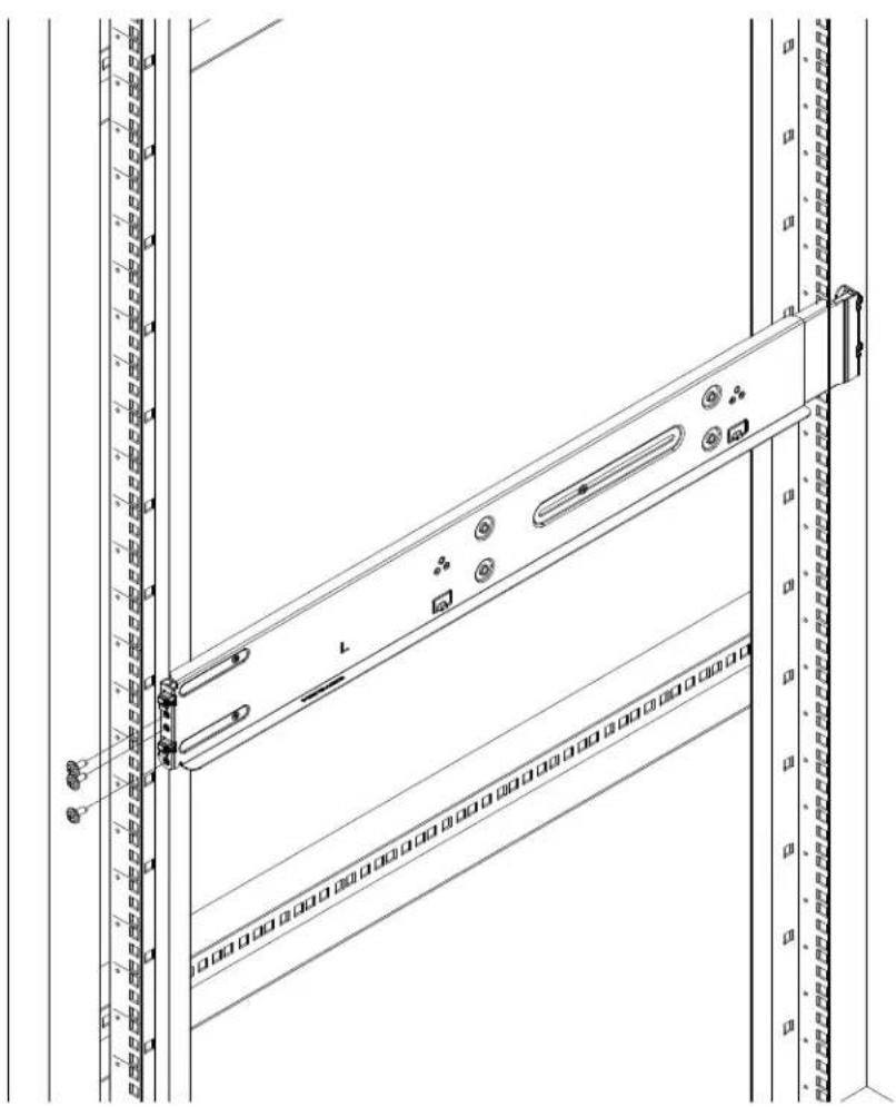 Supermicro SuperServer SYS-221BT-HNC9R - Installing the Rails on a Rack - 1