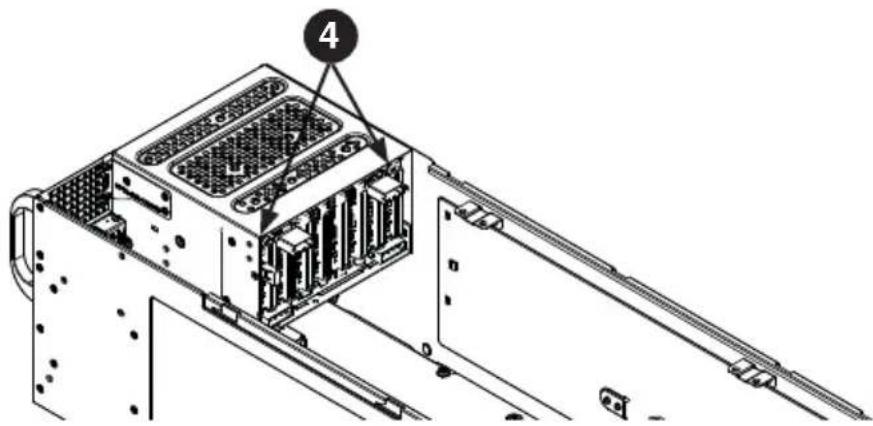 Supermicro SuperServer F648G2-FT+ - Removing the Backplane from the Node - 1