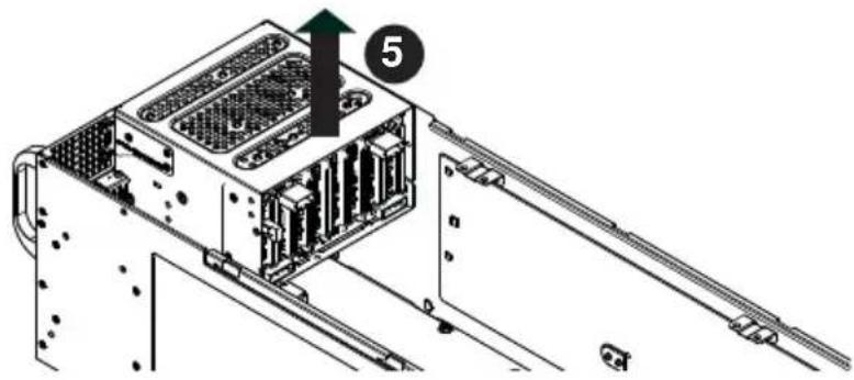 Supermicro SuperServer F648G2-FT+ - Removing the Backplane from the Node - 2