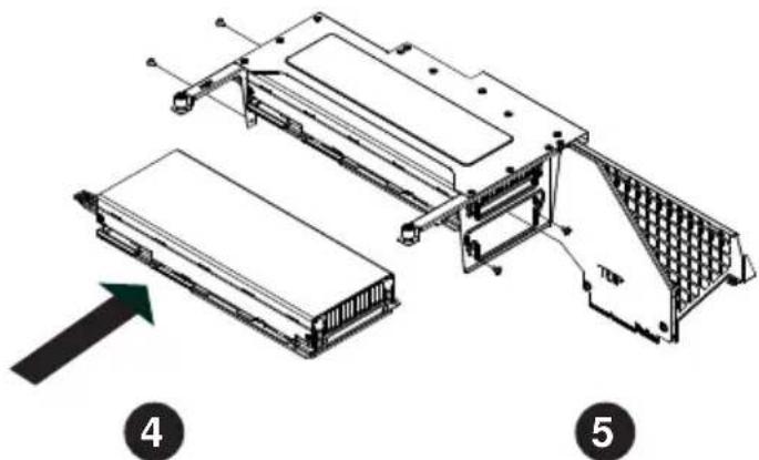 Supermicro SuperServer F648G2-FT+ - Installing a Front GPU into a Bracket - 2