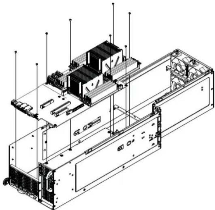 Supermicro SuperServer F648G2-FT+ - Permanent and Optional Standoffs - 1