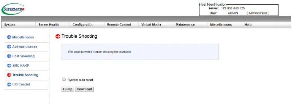 Supermicro SuperServer 6029U-TR25M - Downloading the Crash Dump File - 1