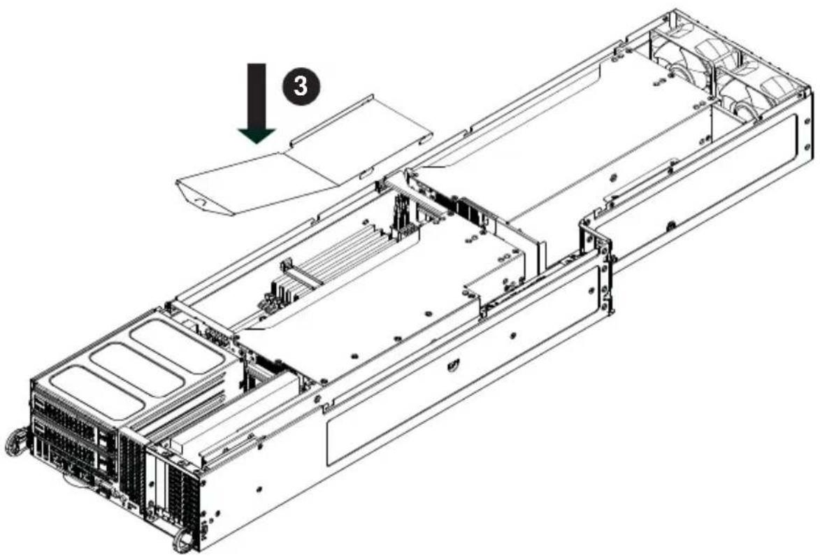 Supermicro SuperServer F628G3-FC0PT+ - Installing the Air Shroud - 1