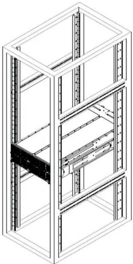 Supermicro SuperServer F628G3-FC0PT+ - Installing the Chassis into a Rack - 1