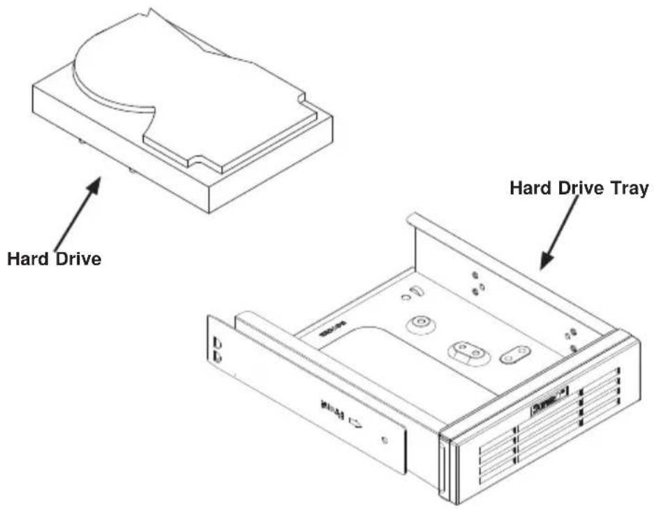 Supermicro SuperServer 8048B-C0R4FT - Installing Hard Drives into the Drive Tray - 2