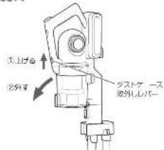 HAIER JC-BSC2A - 本体をスタンドに収納し、4 ダストケースのふたを閉めるダストケースを取り外す - 1
