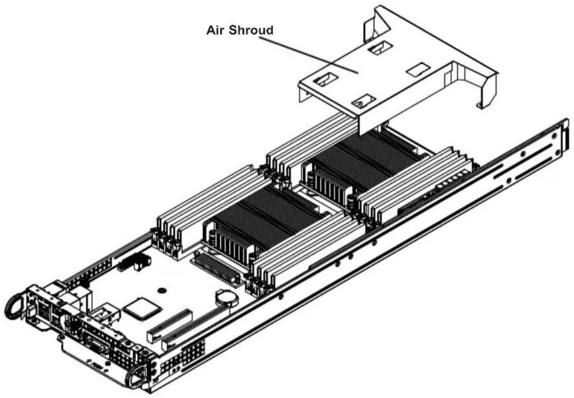 Supermicro SuperServer 6028TP-HC0FR - Installing an Air Shroud - 1