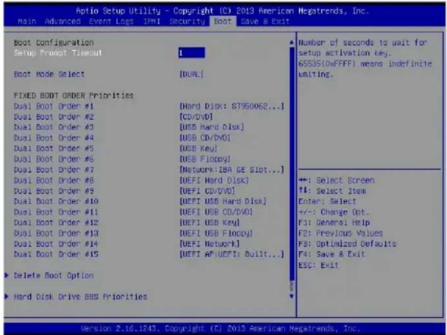 Supermicro SuperServer 6028TP-HC1FR - 7-7 Boot Settings - 1