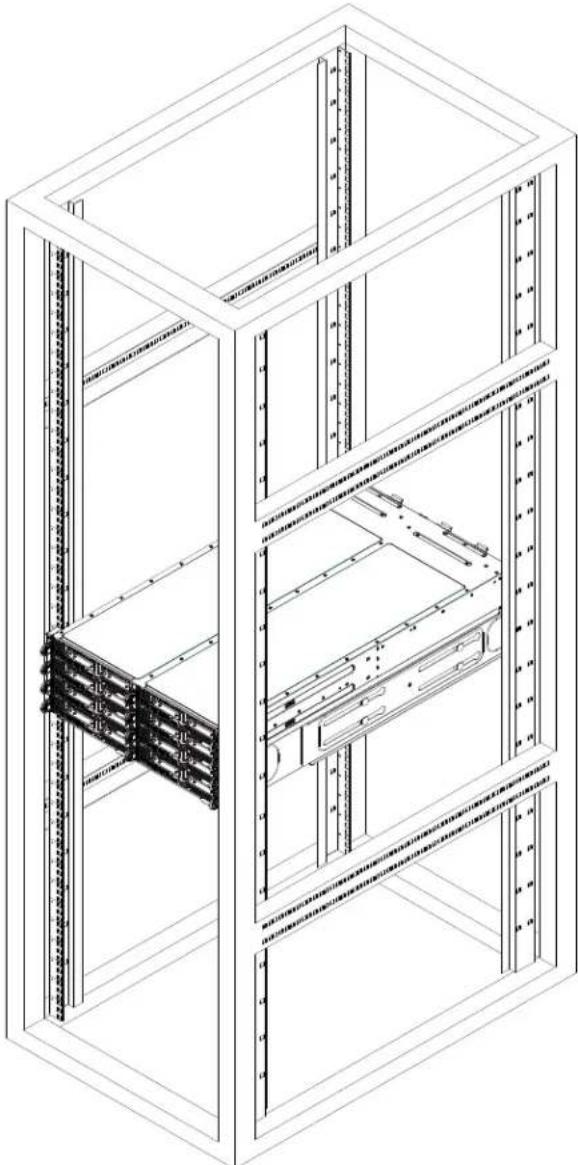 Supermicro SuperServer F619P2-FT+ - Installing the Chassis into a Rack - 1