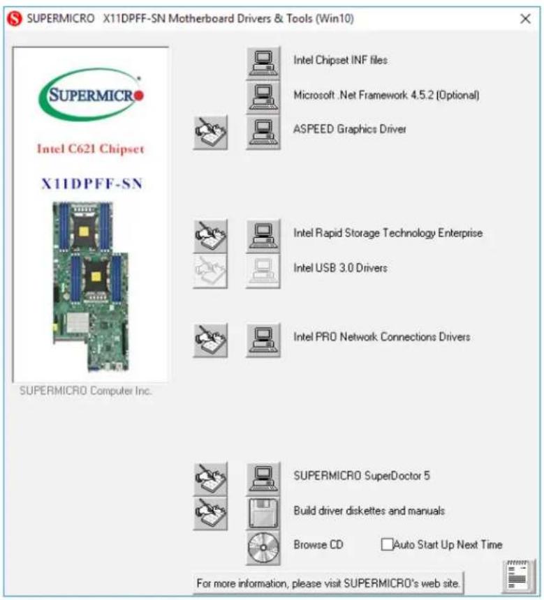 Supermicro SuperServer F619P2-FT+ - Driver Installation - 1