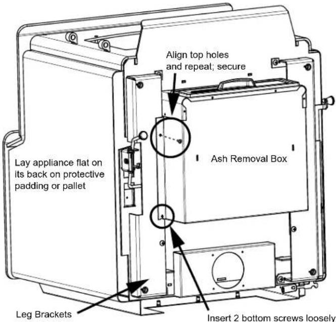 Quadra-Fire 57ST-ACC-AU - Installing Queen Anne Leg ARS Kit - 1
