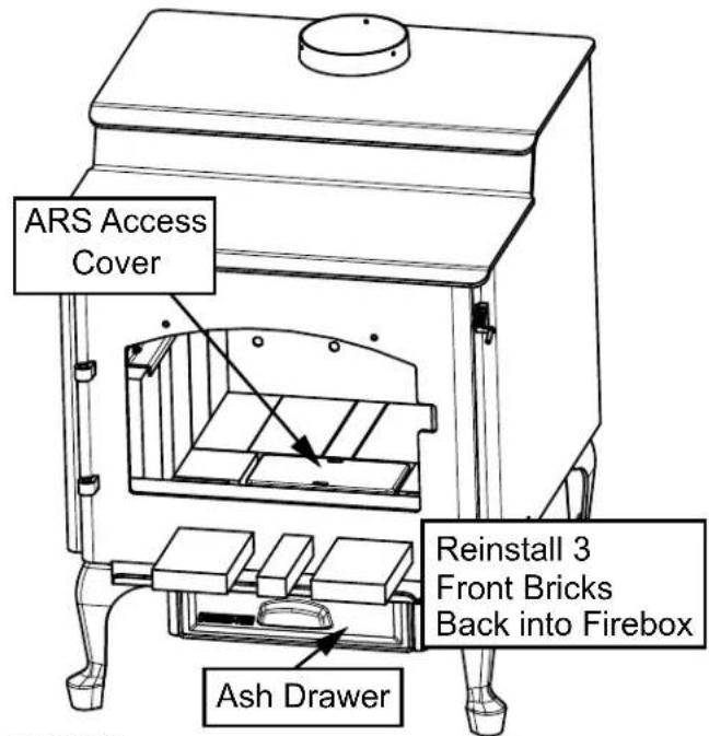 Quadra-Fire 57ST-ACC-AU - Installing Queen Anne Leg ARS Kit - 4