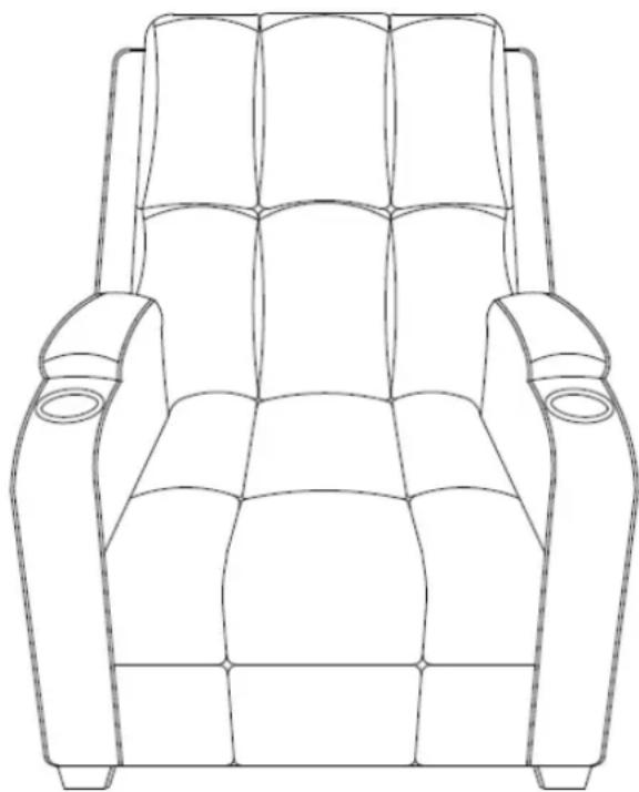 Dorel TG2893B-DC - HOME THEATRE RECLINER - 1