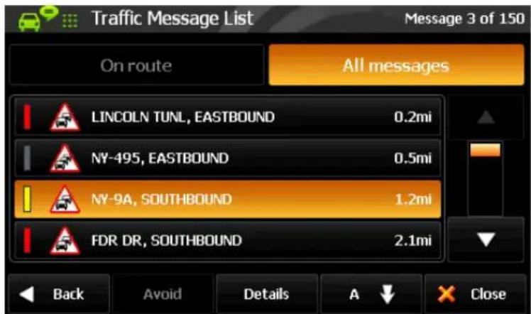 Cydle T43H - Traffic List - 1