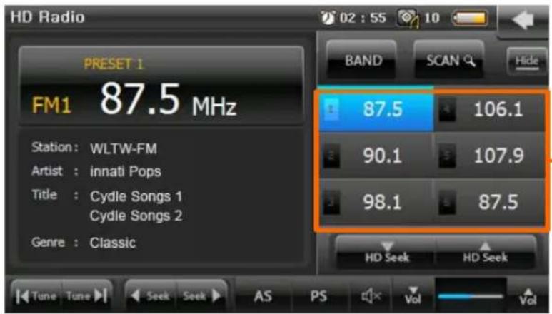 Cydle T43H - HD Radio HD2/HD3 Channels - 1