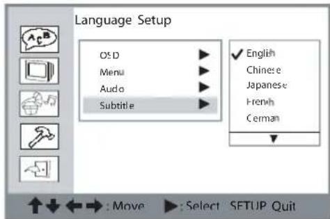 GoVideo DP8440 - Subtitle Language [DVD] - 1