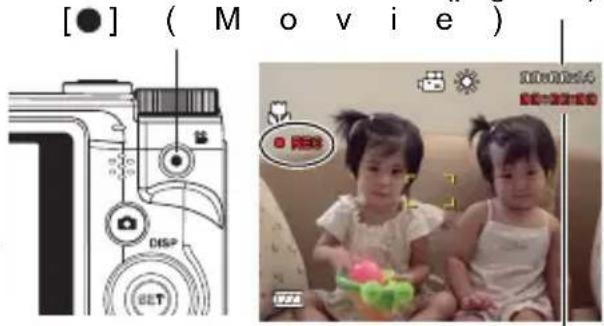 Pentacon Luxmedia 16-Z24S - Press [ ] (Movie) again to stop recording. - 1