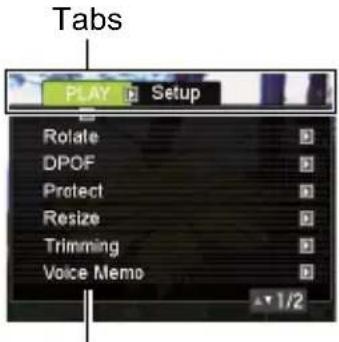 Pentacon Luxmedia 16-Z24S - The following describes the operations you can perform for each of the PLAY Panel items. - 6