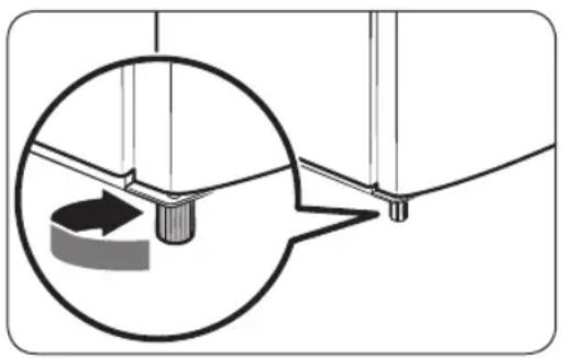 SAMSUNG RR20R182XCR - STEP 3 Adjust the levelling feet - 1