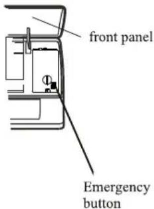 Front panel Emergency button
