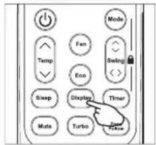 Temp Fan Swing Eco Swap Display Timer Mute Turbo Zone Follow