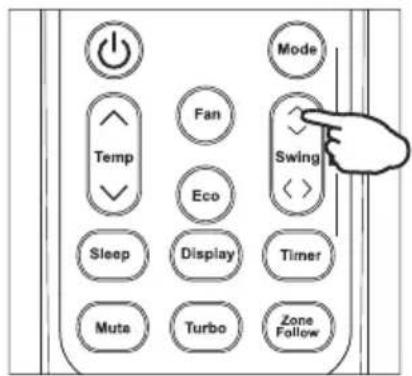 Mode. Fan. Temp. Eco. Swing. Sleep. Display. Timer. Muta. Turbo. Zone Follow.