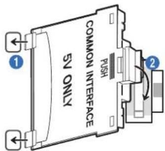 SAMSUNG UE49NU7650U - Connecting the "CI or CI+ Card" via COMMON INTERFACE slot with the CI CARD Adapter - 1