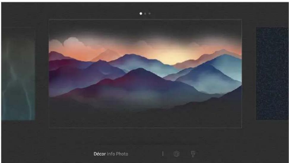SAMSUNG UE49NU7140U - Changing the content and settings for Ambient mode - 1