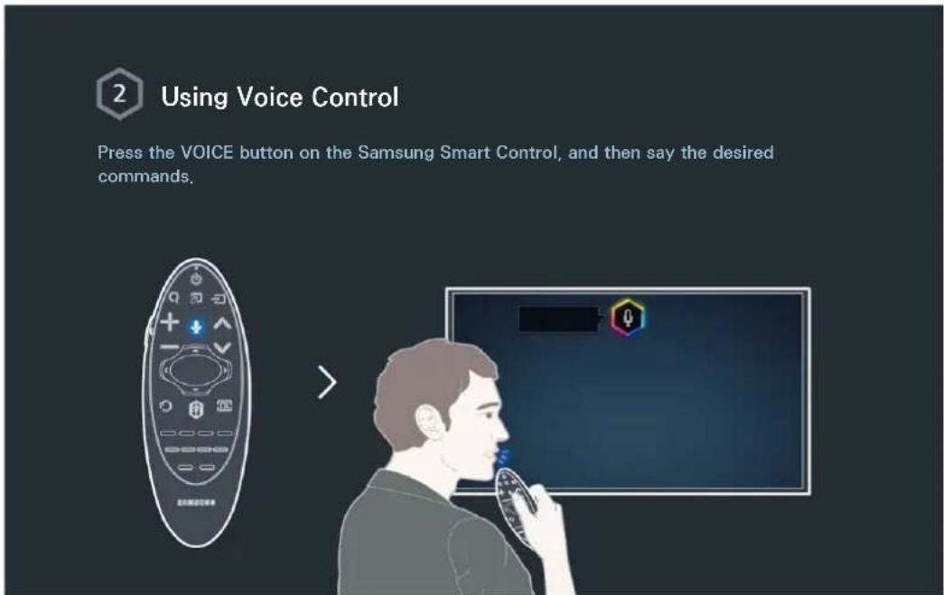 SAMSUNG UA40H5570AU - Using Voice Control - 2