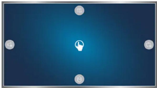 SAMSUNG UE48JU6690U - Showing the motion control screens while viewing a broadcast - 2