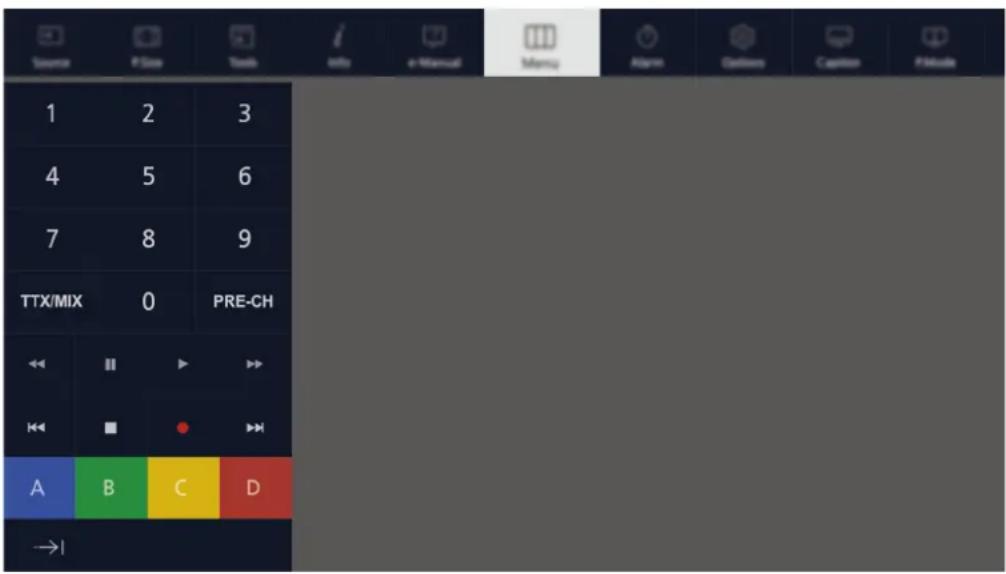 SAMSUNG UE48JU6690U - Displaying and using the On-Screen Remote - 1