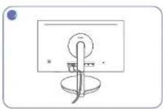 SAMSUNG C27FG73FQW - Tidying Up the Connected Cables (C\*FG70\* model only) - 4
